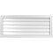 Ekena Millwork Vertical Surface Mount PVC Gable Vent w/ 2"W x 2"H , Brickmould Sill Frame, 42"W x 18"H GVPVE42X1803SN - alternate 1